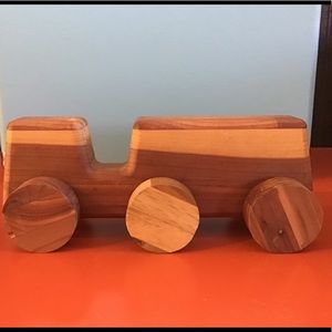Hand crafted wooden truck